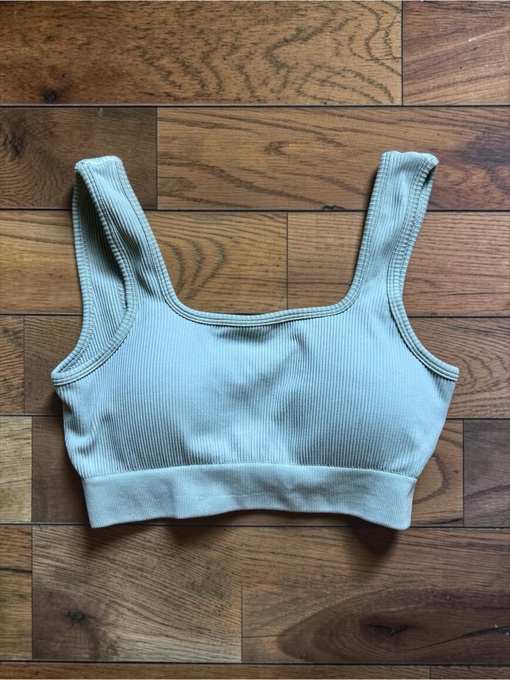 Target Green Ribbed Seamless Sports Bra Size S